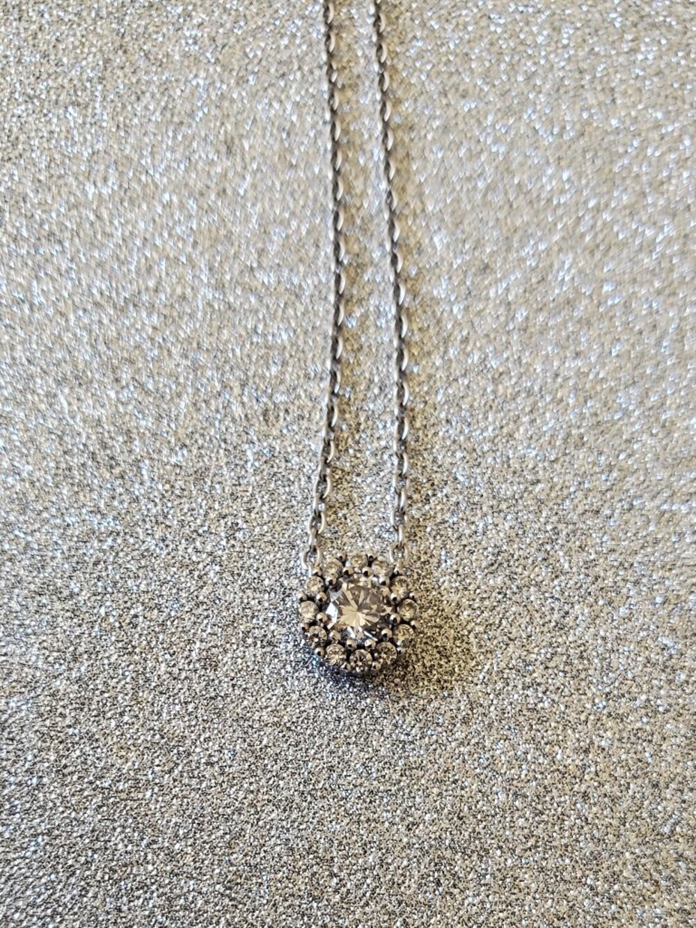 Nordstrom Cubic Zirconia Dahlia Necklace
